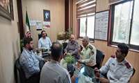 برگزاری جلسه مشترک فرمانده یگان حفاظت ندامتگاه مرکزی کرج با مدیریت مرکز